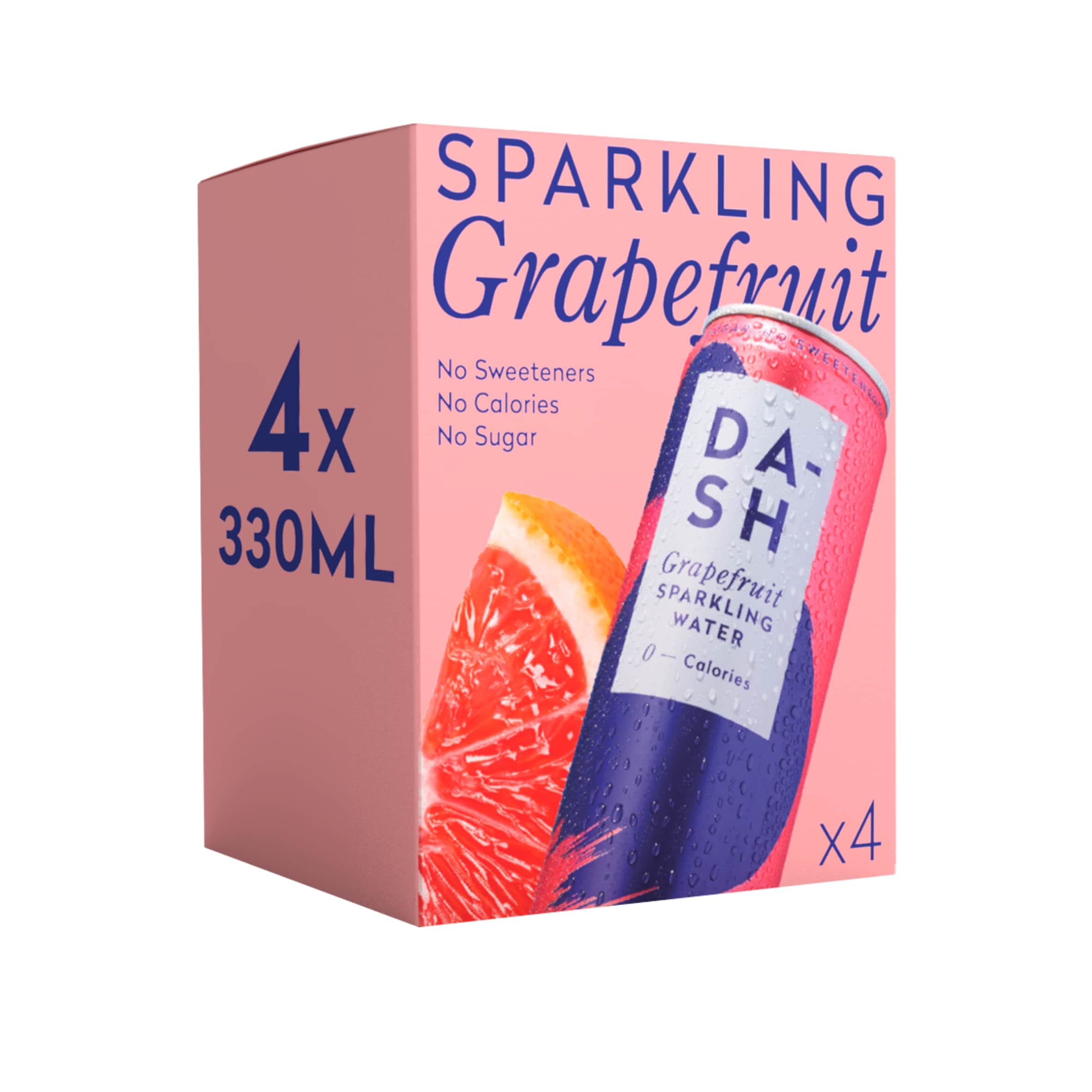 DASH Grapefruit Infused Sparkling Water 4x330ml thumbnail 2