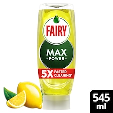 Fairy Max Power Lemon Washing Up Liquid 545ml