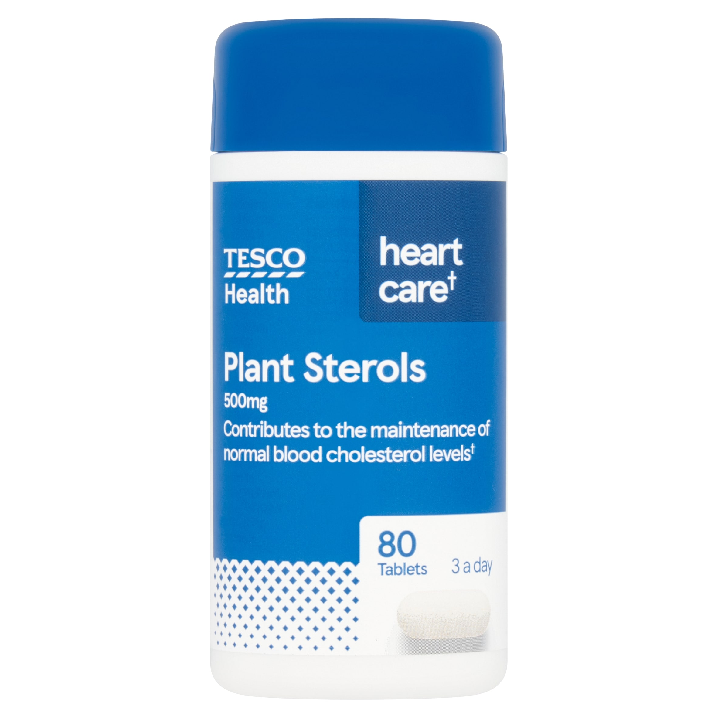  Tesco Health Plant Sterols for Cholesterol Support 500mg 80’s 