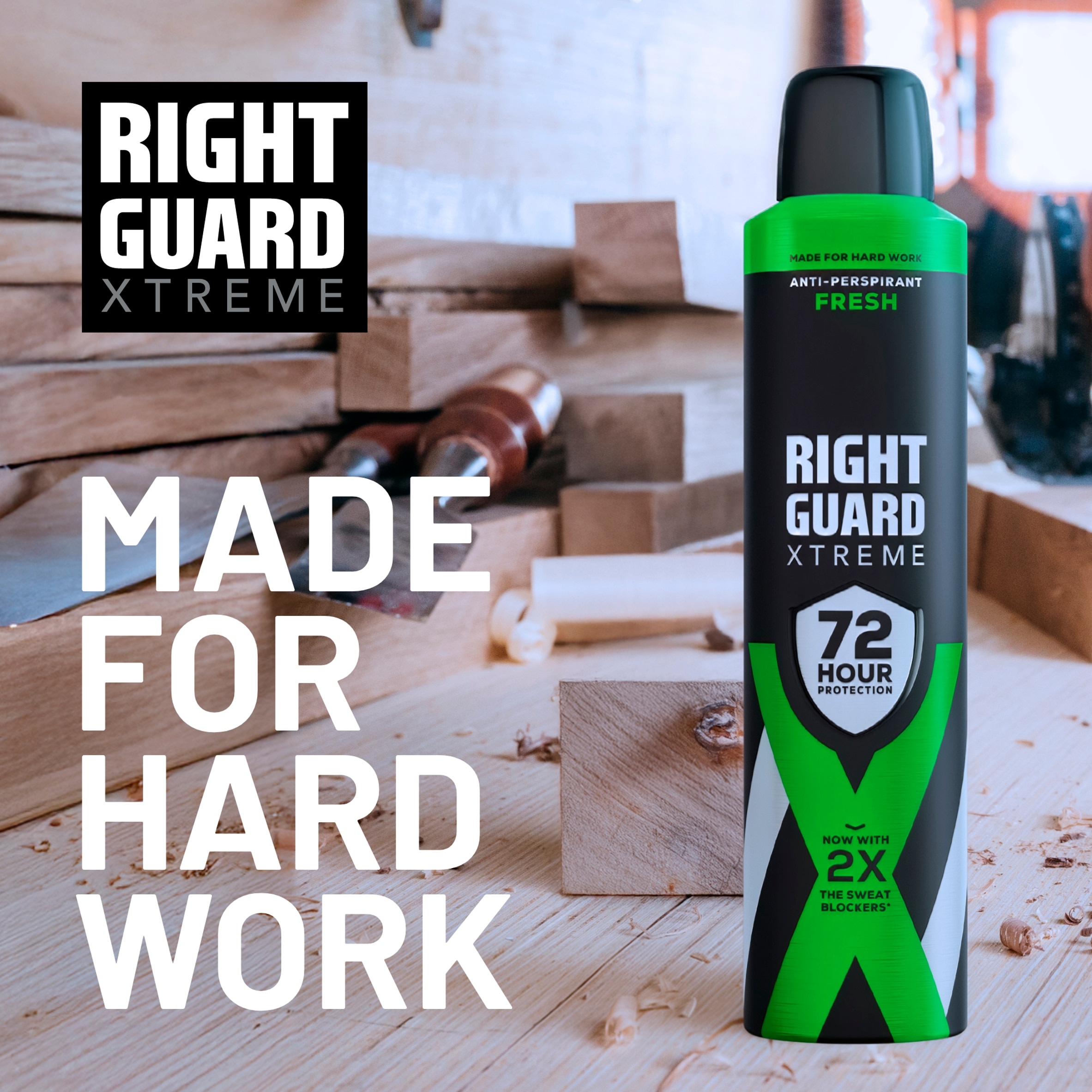 Right Guard Xtreme Male 72 Hours Protection Anti-Perspirant Fresh 250ml  thumbnail 5