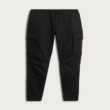 F&F Slim Fit Cargo Trousers in Black thumbnail 5