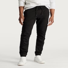 F&F Slim Fit Cargo Trousers in Black thumbnail 3