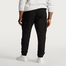 F&F Slim Fit Cargo Trousers in Black thumbnail 4