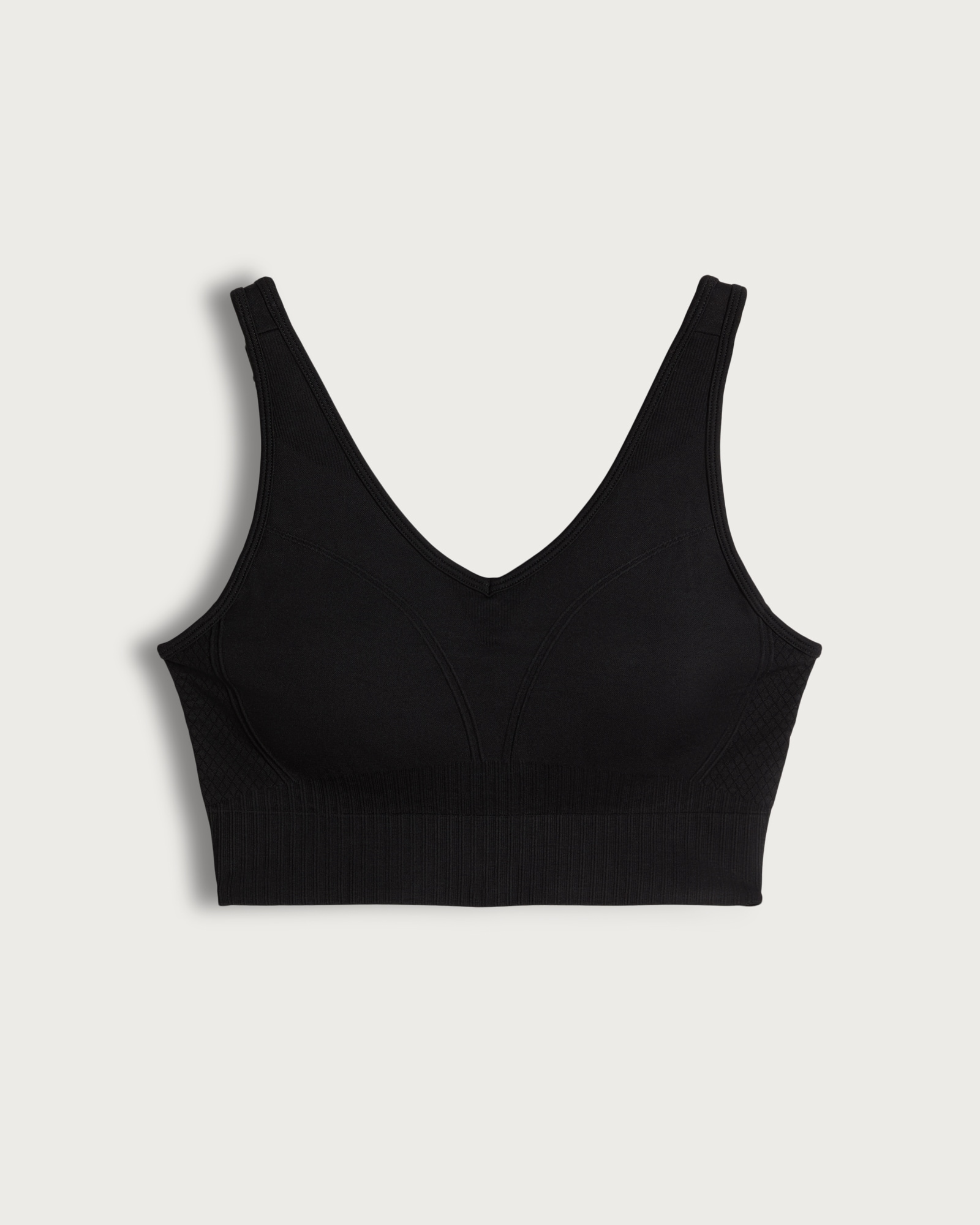 F&F Active Seamfree Medium Support Sports Bra in Black thumbnail 5
