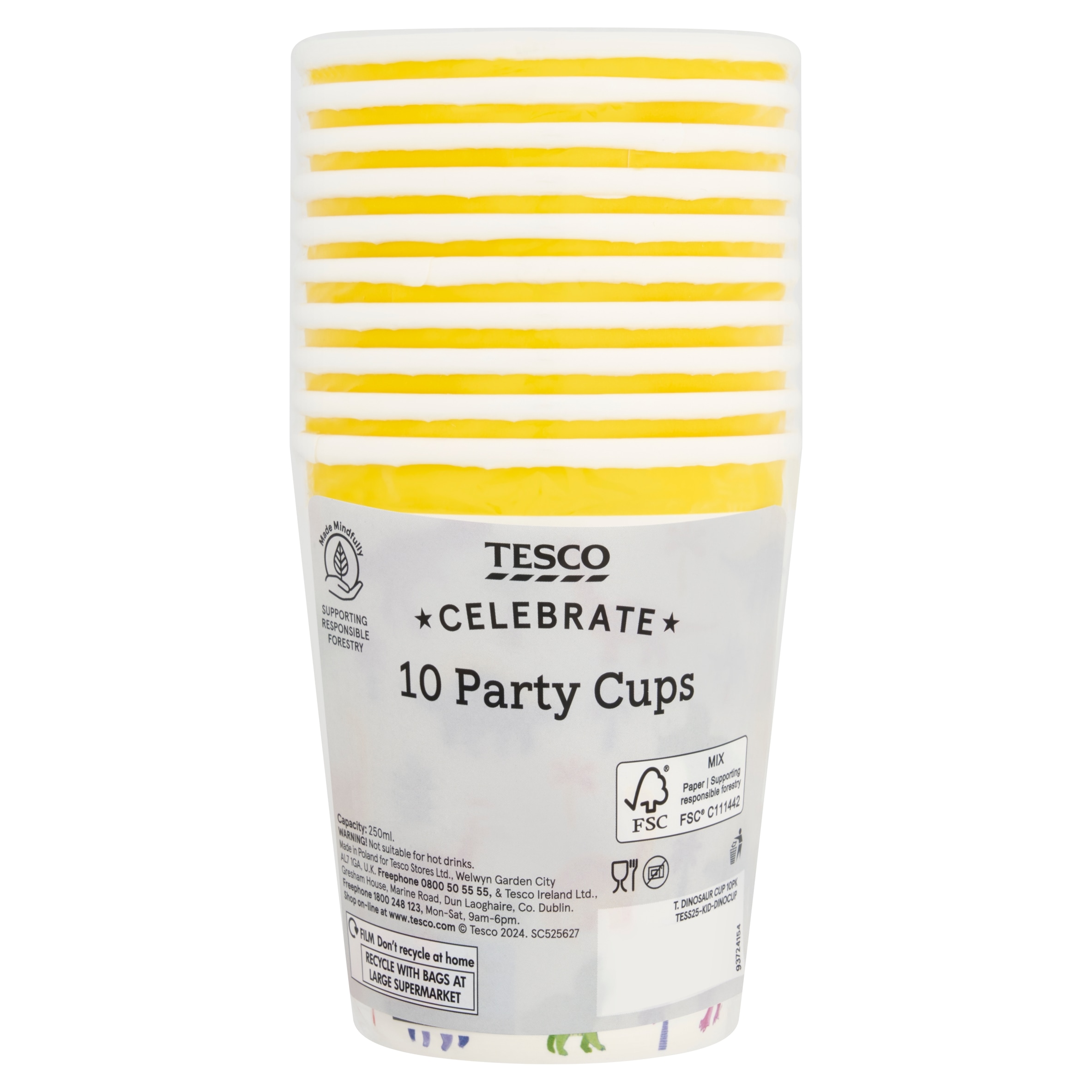 Tesco dinosaur cup 10pk
