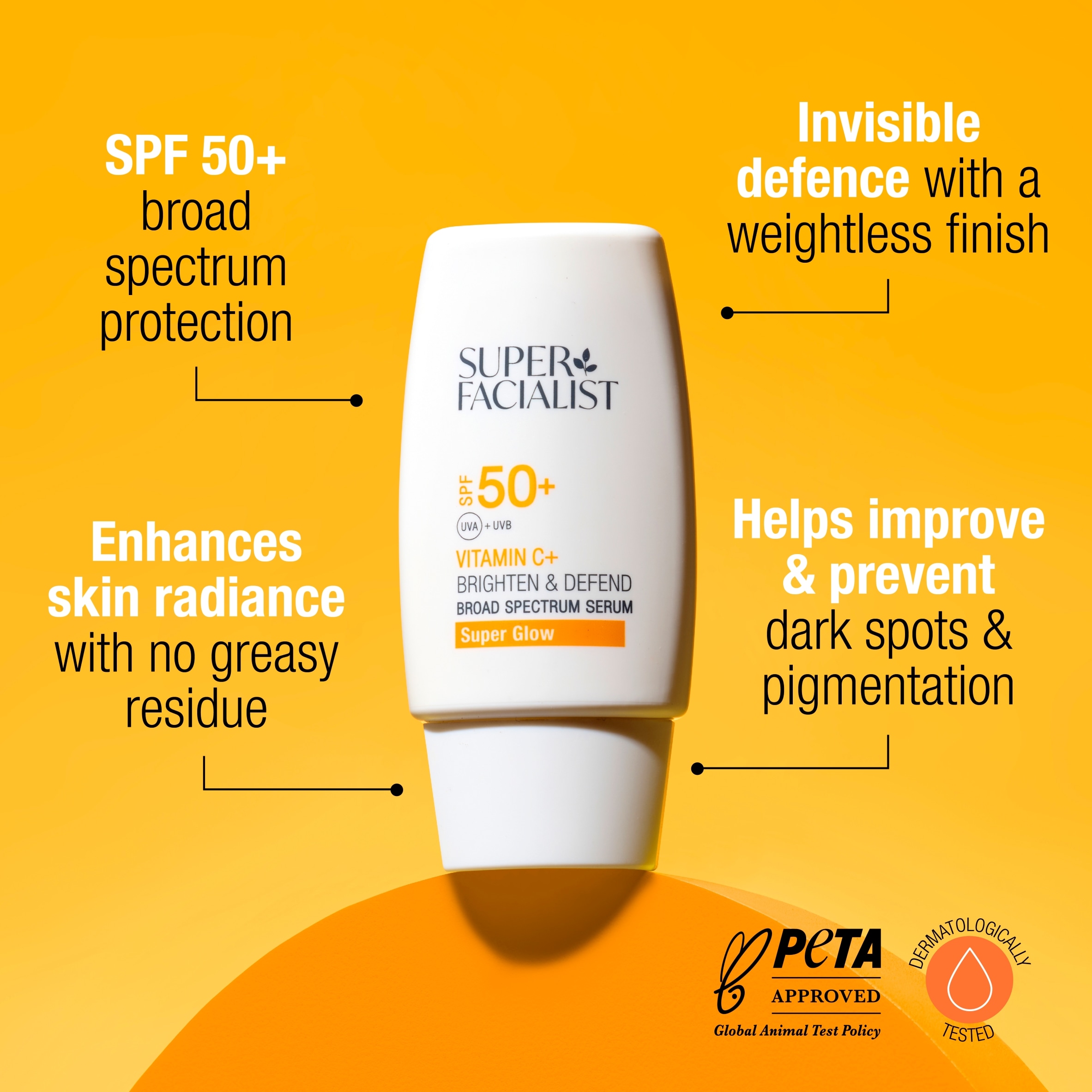 Super Facialist Vitamin C+ Brighten & Defend SPF50+ Broad Spectrum Serum 50ml thumbnail 3