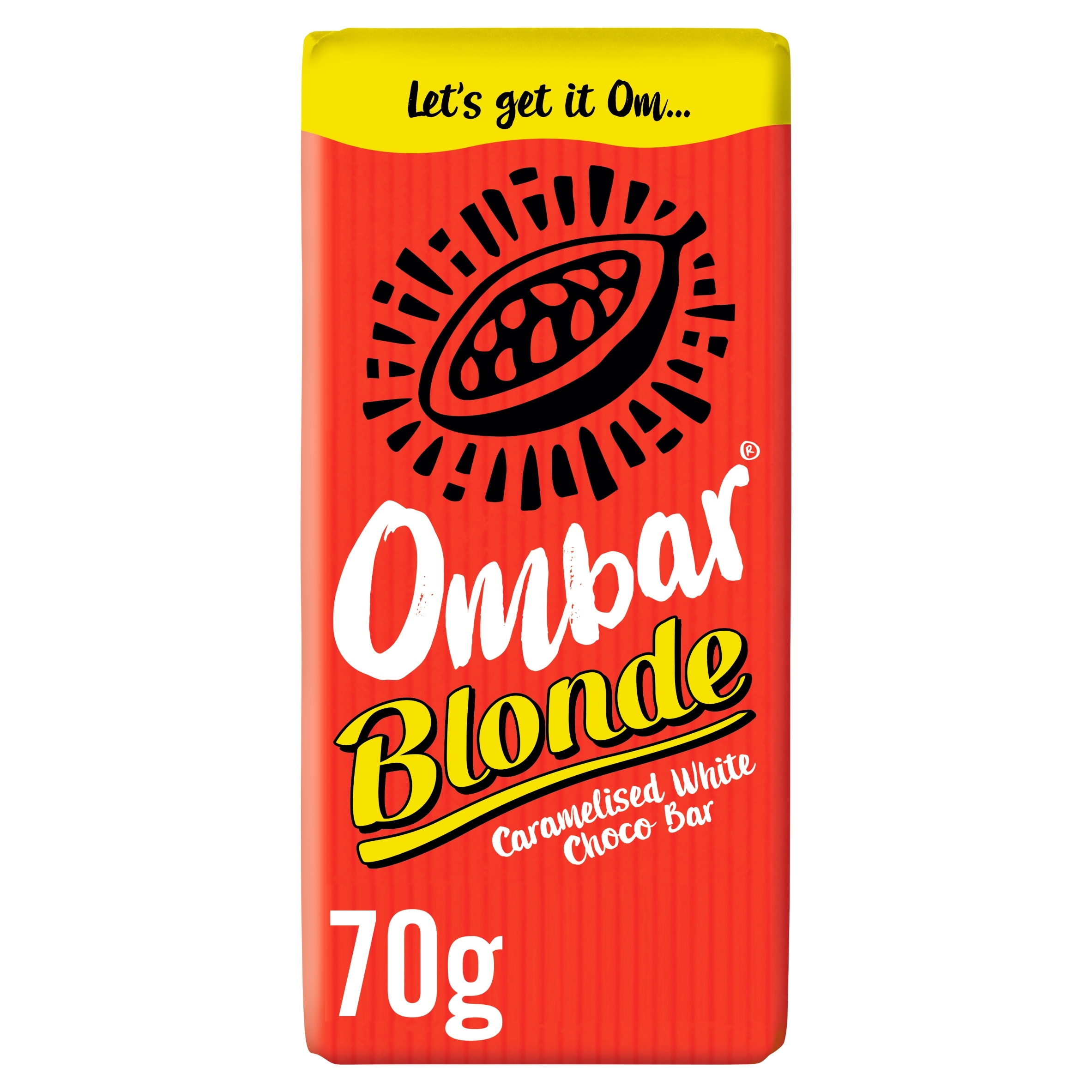 Ombar Blonde Caramelised white Choco Bar 70g
