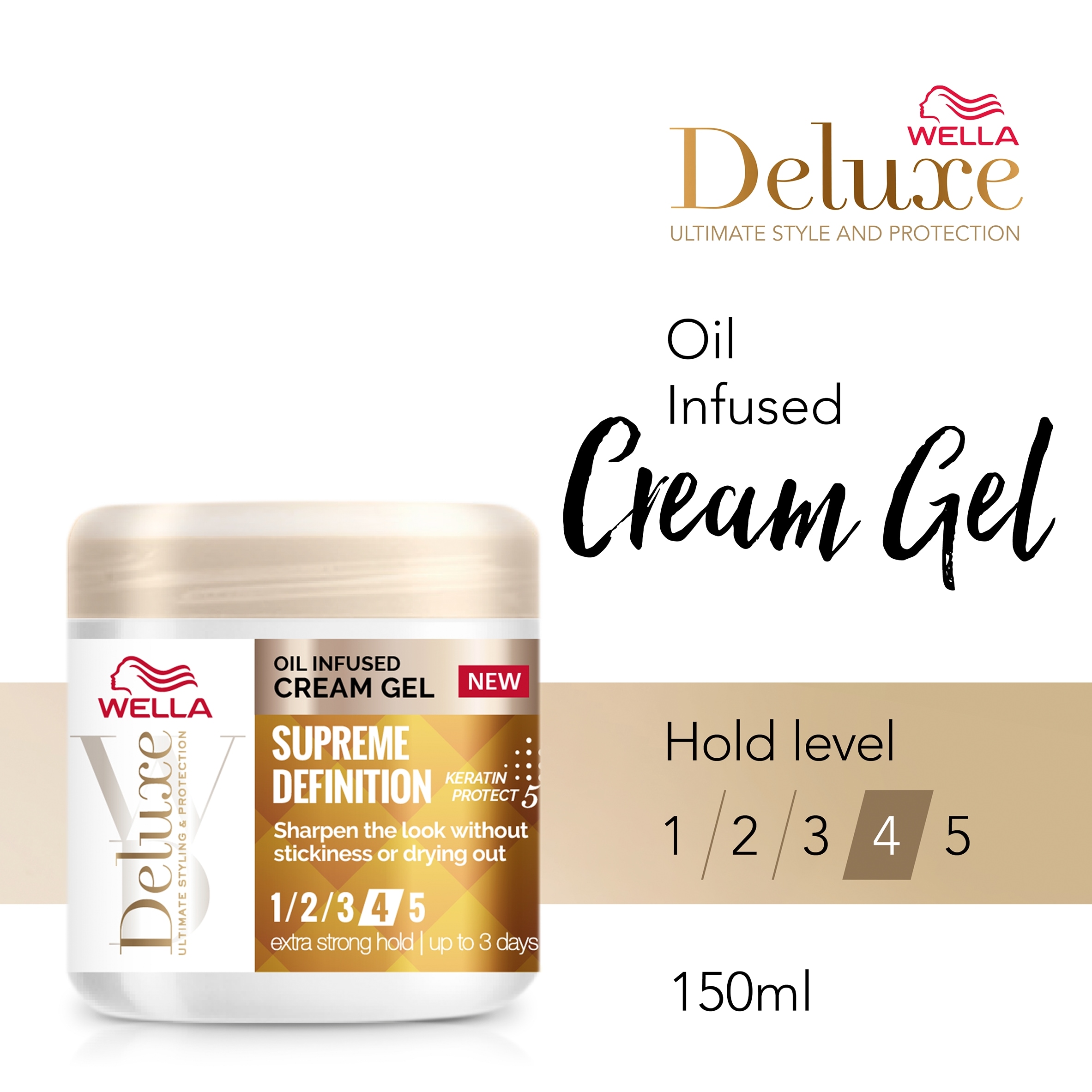 WELLA DELUXE OIL INFUSED CREAM GEL 150ML thumbnail 2