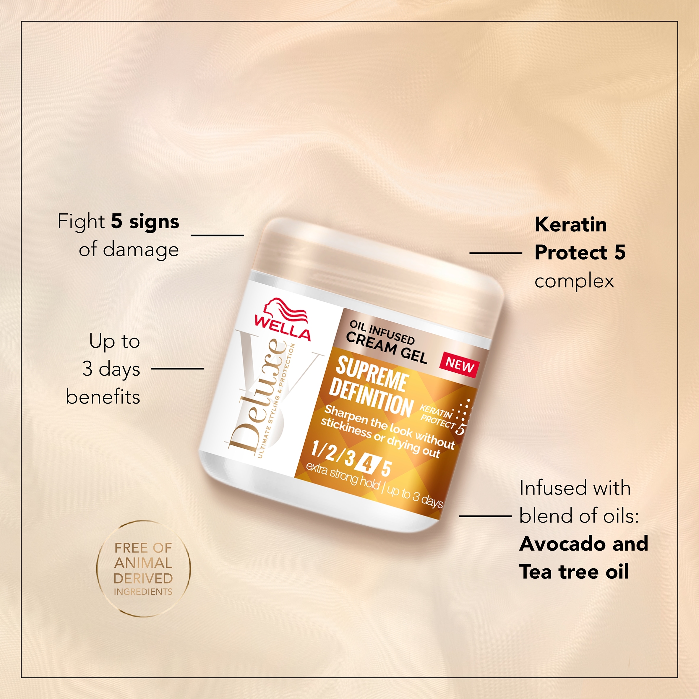 WELLA DELUXE OIL INFUSED CREAM GEL 150ML thumbnail 3