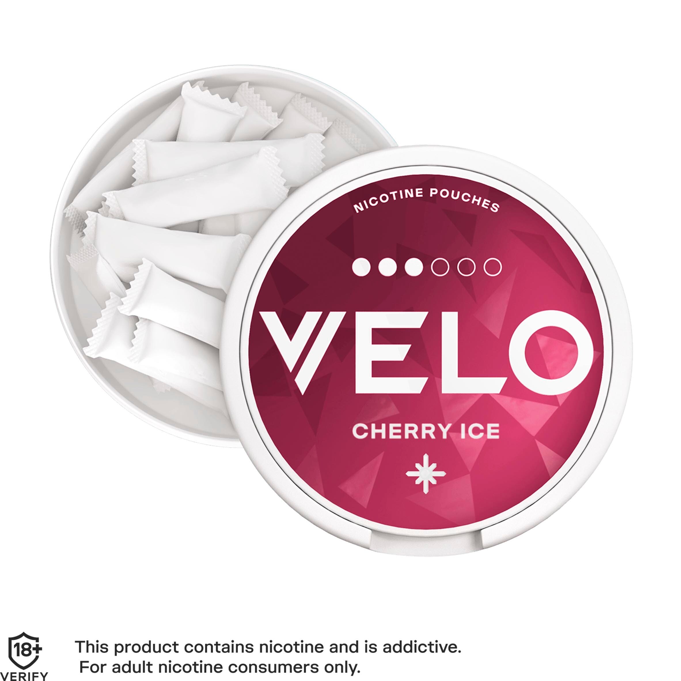 Velo Nicotine Pouches - Cherry Ice 10mg 20 Pack thumbnail 4