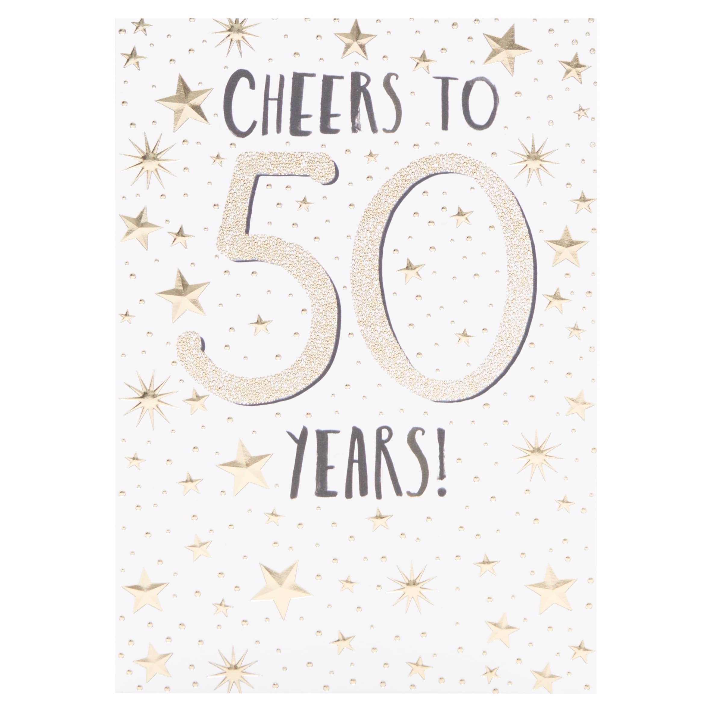 Inkdrops Birthday Card Cheers To 50 Years!