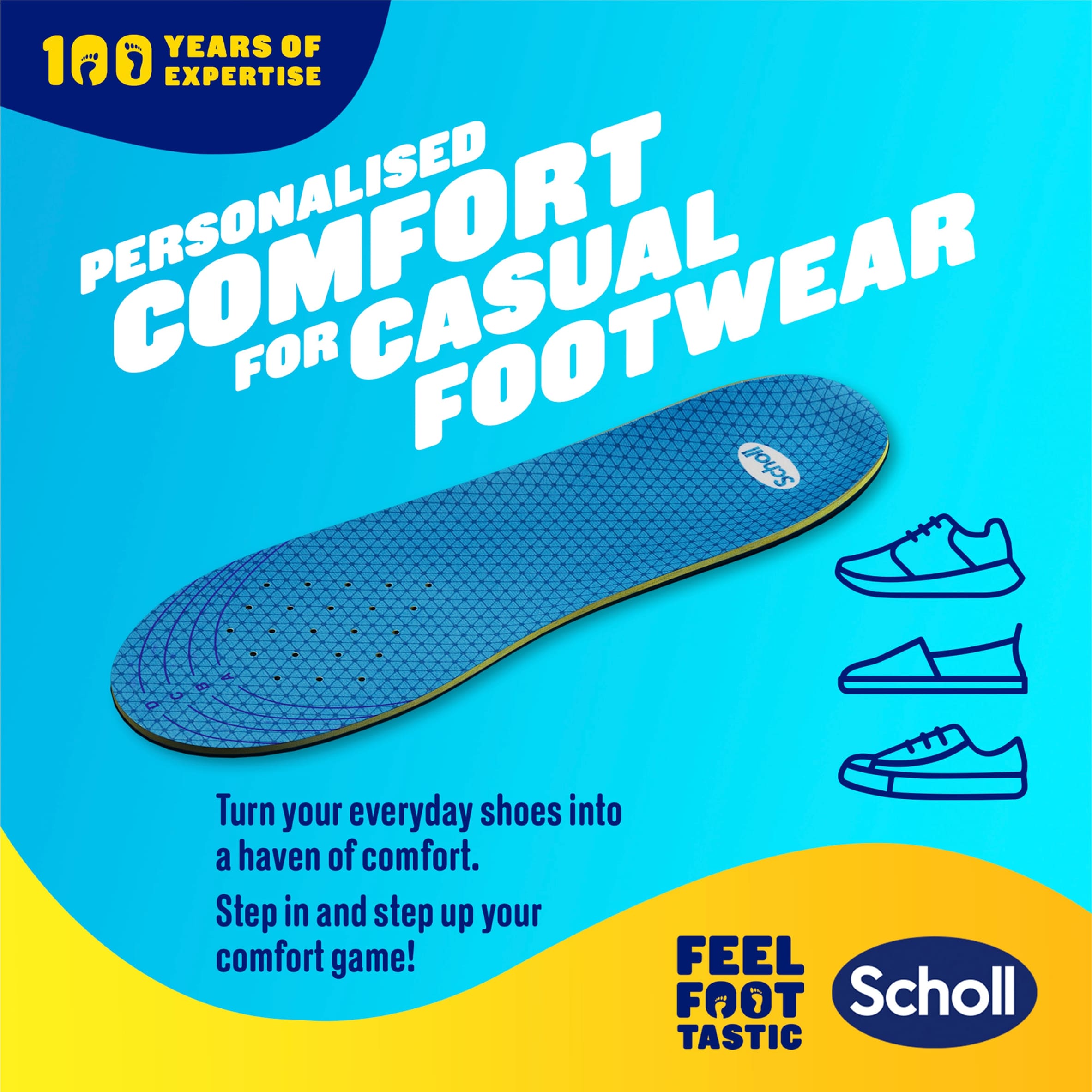 Scholl Gel Activ Casual Small Insoles thumbnail 3