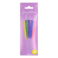 Mini Neon Sparklers 10 pack