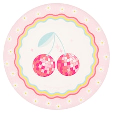 Tesco Cherry Disco Plate 10pk