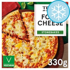 Tesco Four Cheese Stonebaked Pizza 330g