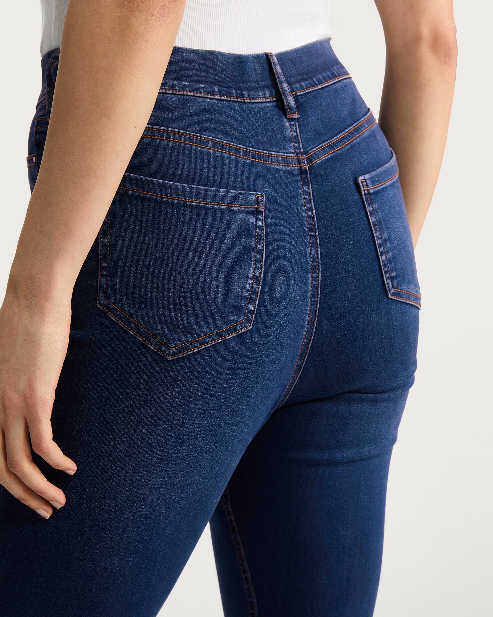 F&F High Rise Jeggings in Navy thumbnail 2
