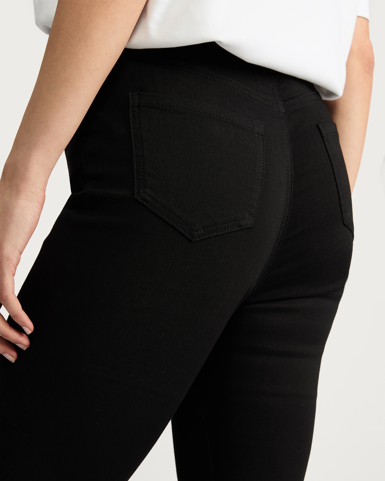 F&F Cotton Rich High Rise Jeggings in Black