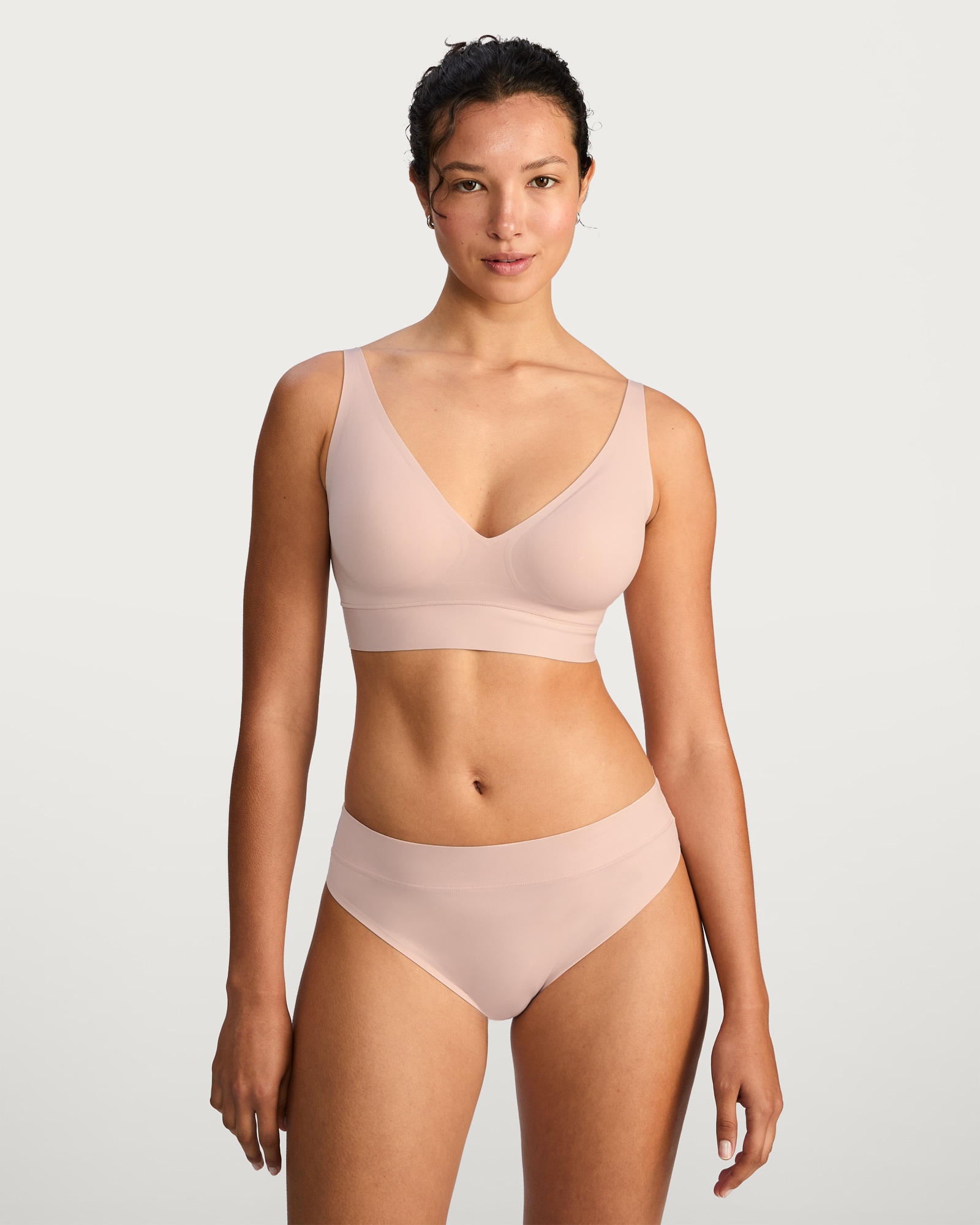 F&F Contour High Leg Seamless Briefs in Pink