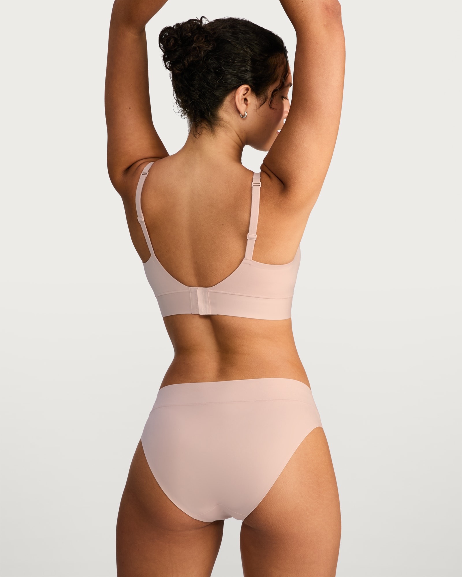 F&F Contour High Leg Seamless Briefs in Pink thumbnail 3