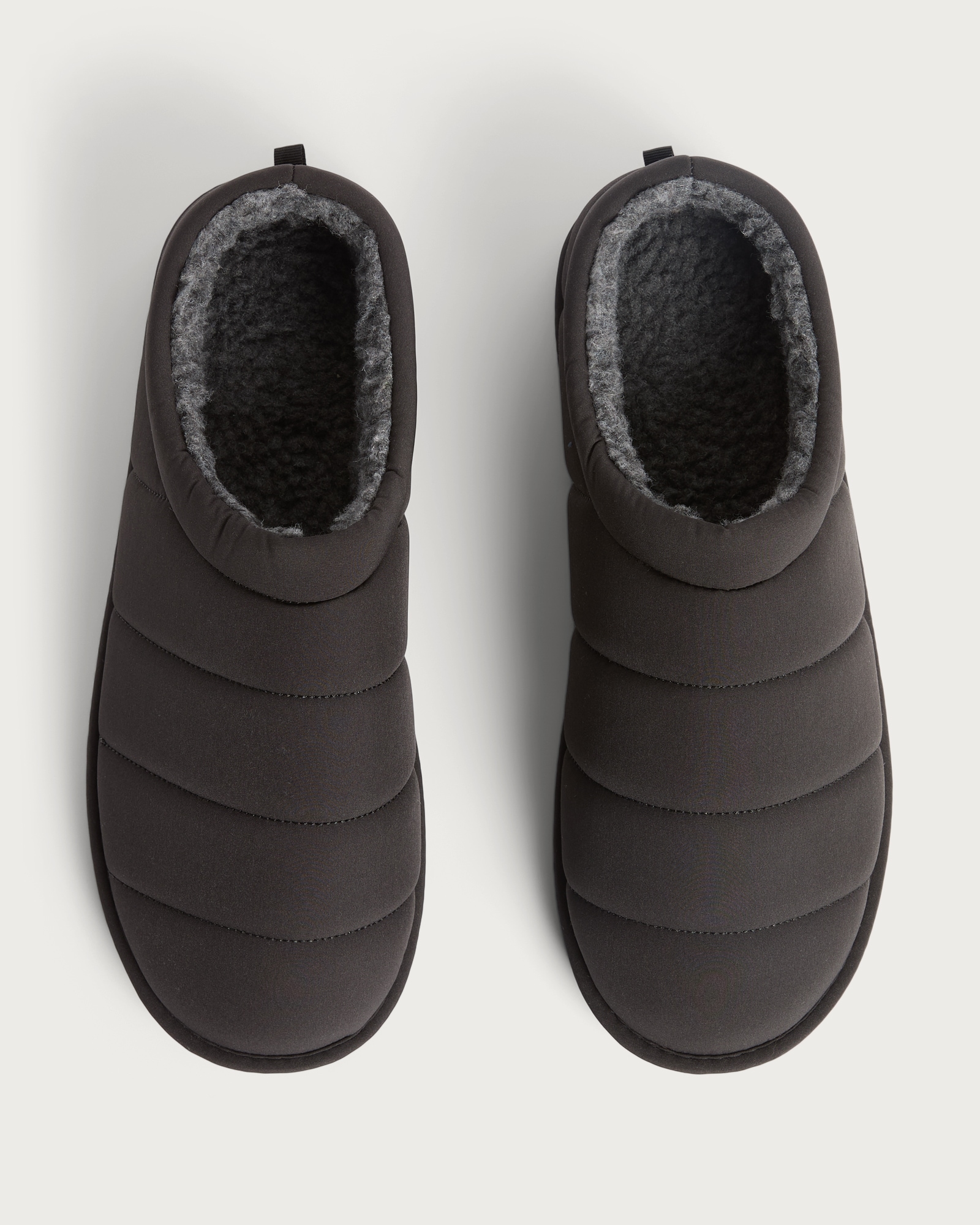 F&F Quilted Boot Slippers in Black thumbnail 2