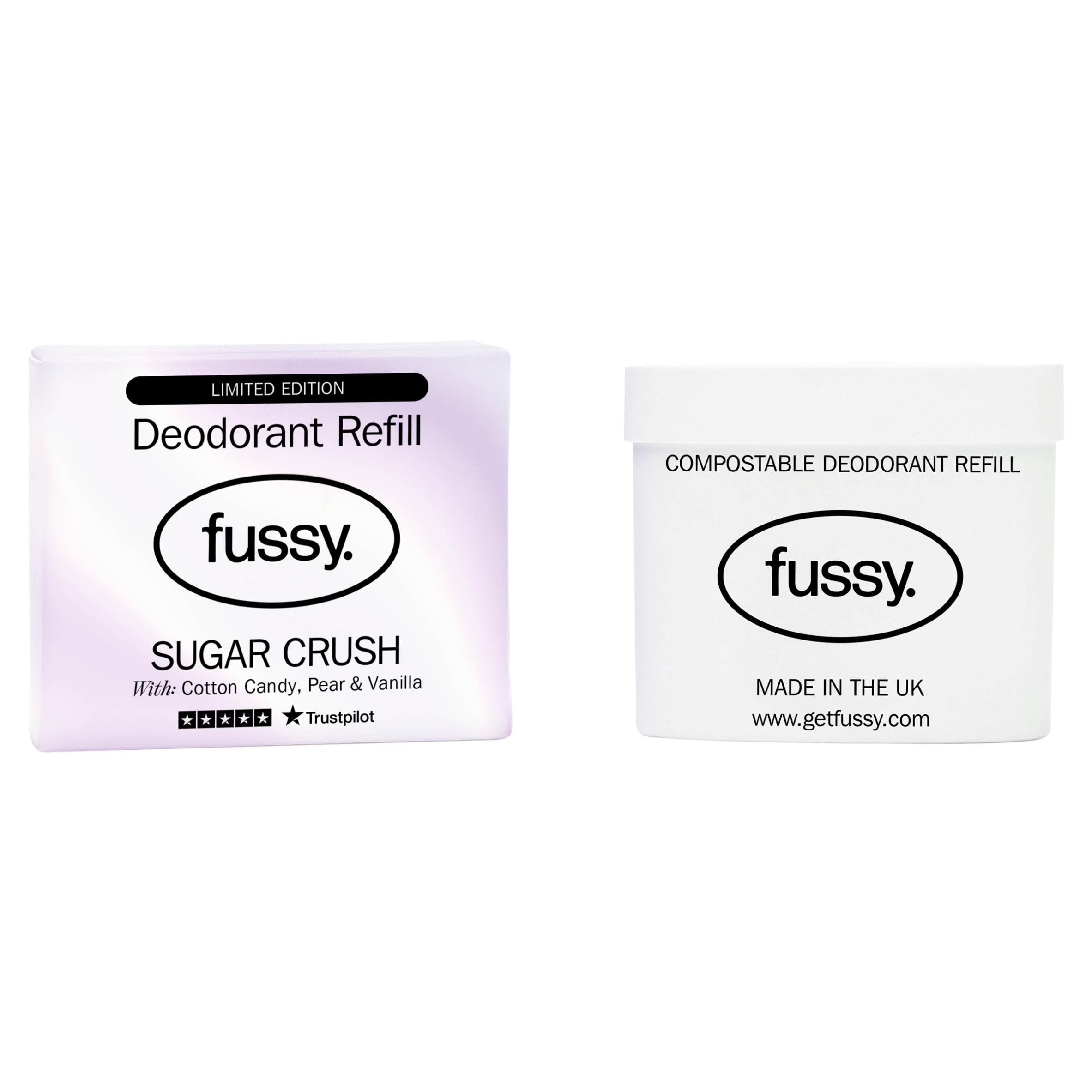 Fussy Natural Deodorant Refill Sugar Crush 40g