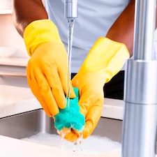 Marigold Medium Extra Life Kitchen Gloves thumbnail 4