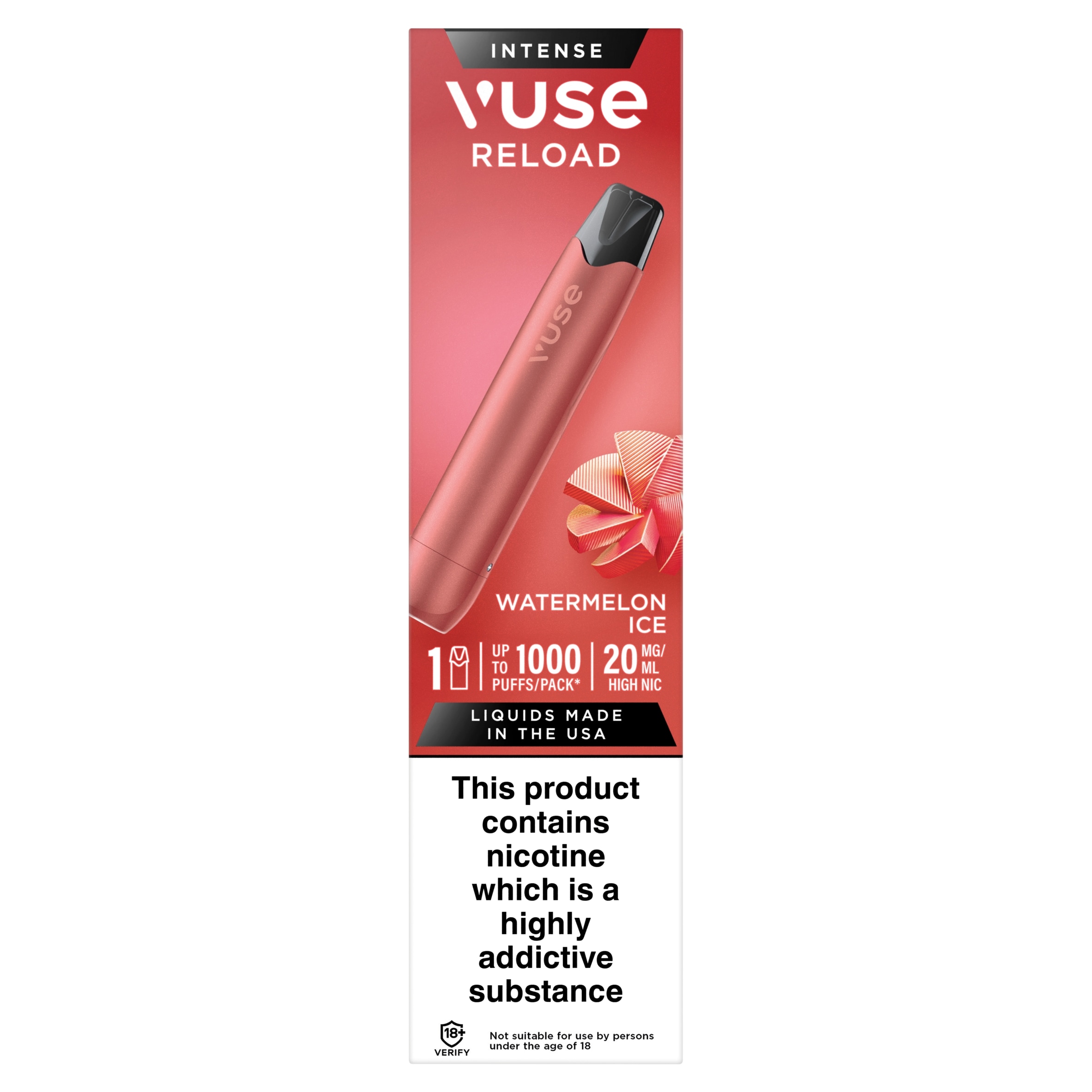 Vuse Go Reload 1000 Vape Kit - Watermelon Ice 20mg/ml 2ml - £5.99