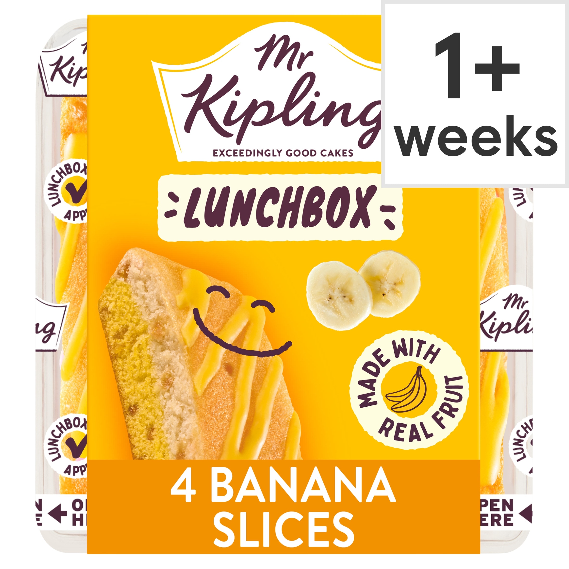Mr Kipling Banana Lunchbox Slices
