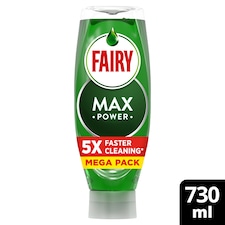 Fairy Max Power Original Washing Up Liquid 730ml