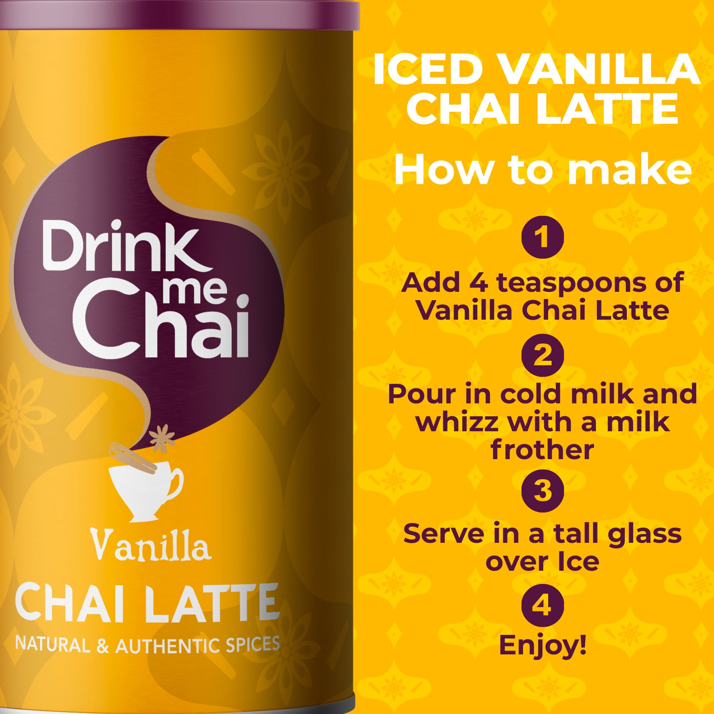 Drink Me Chai Vanilla Chai Latte 250g thumbnail 3