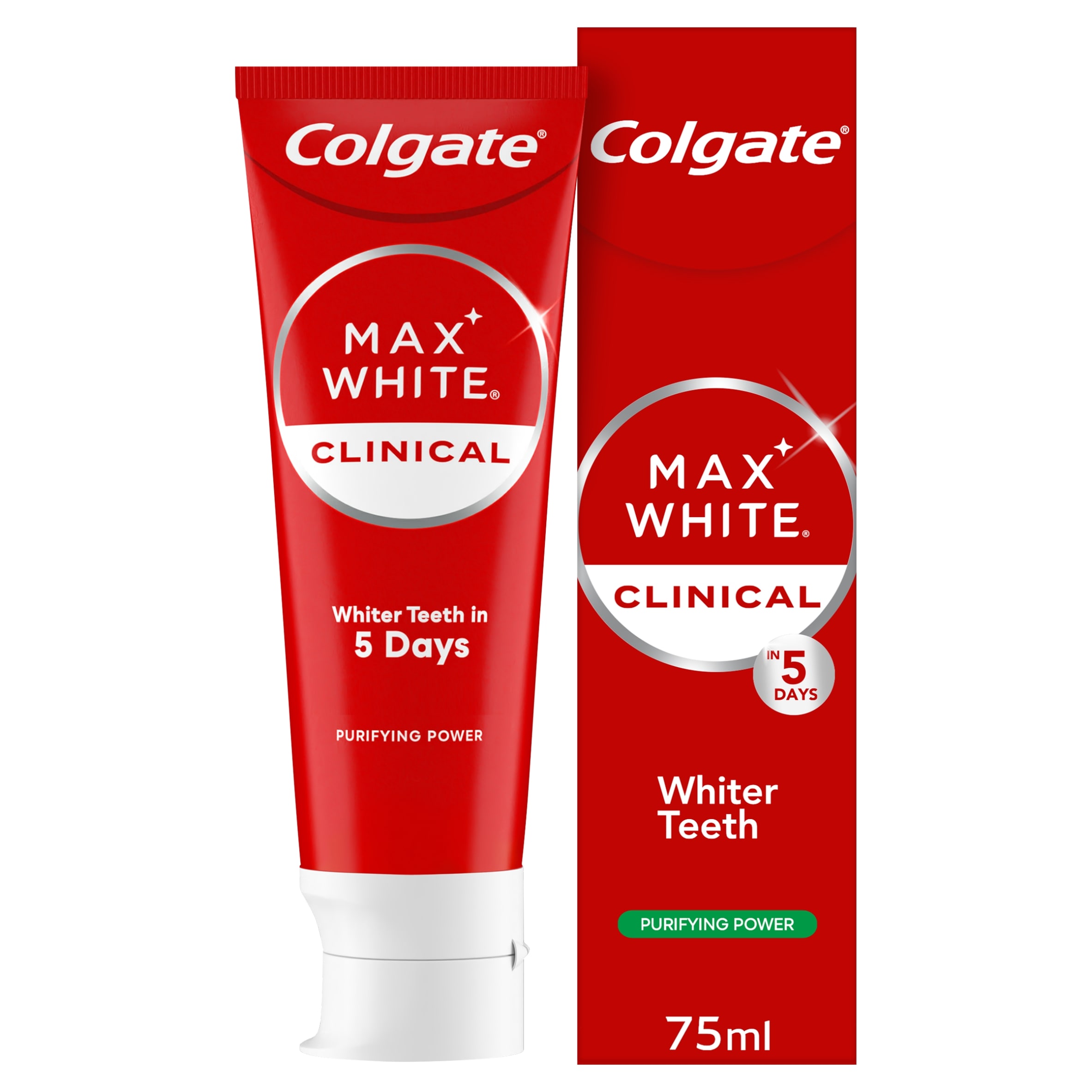 Colgate Max White Clinical Purifying Power Whitening Toothpaste 75ml