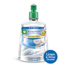 Air Wick Fresh Linen & White Orchid 24/7 Active Fresh Autospray Refill 228ml