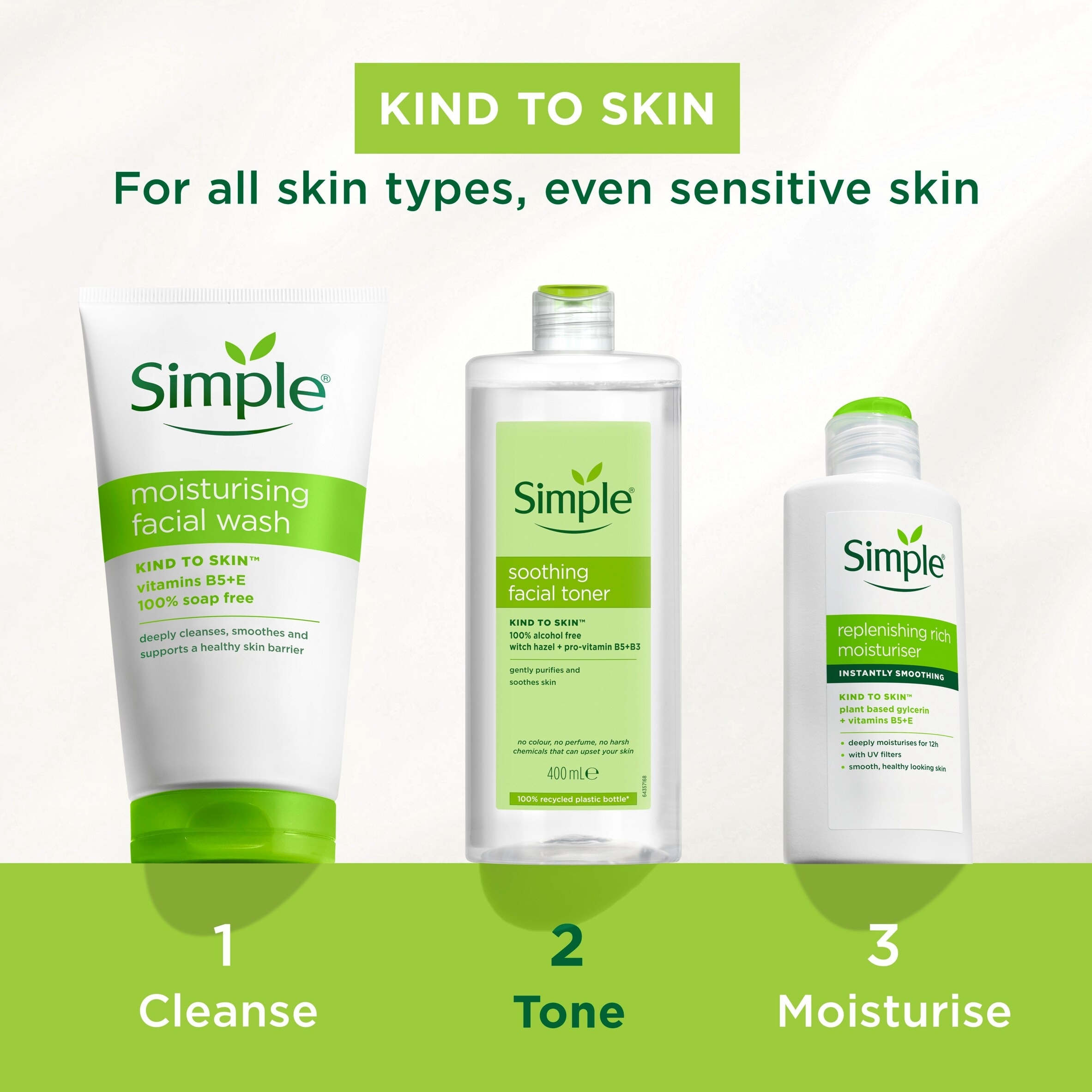 Simple Kind to Skin Soothing Toner 400ml thumbnail 5