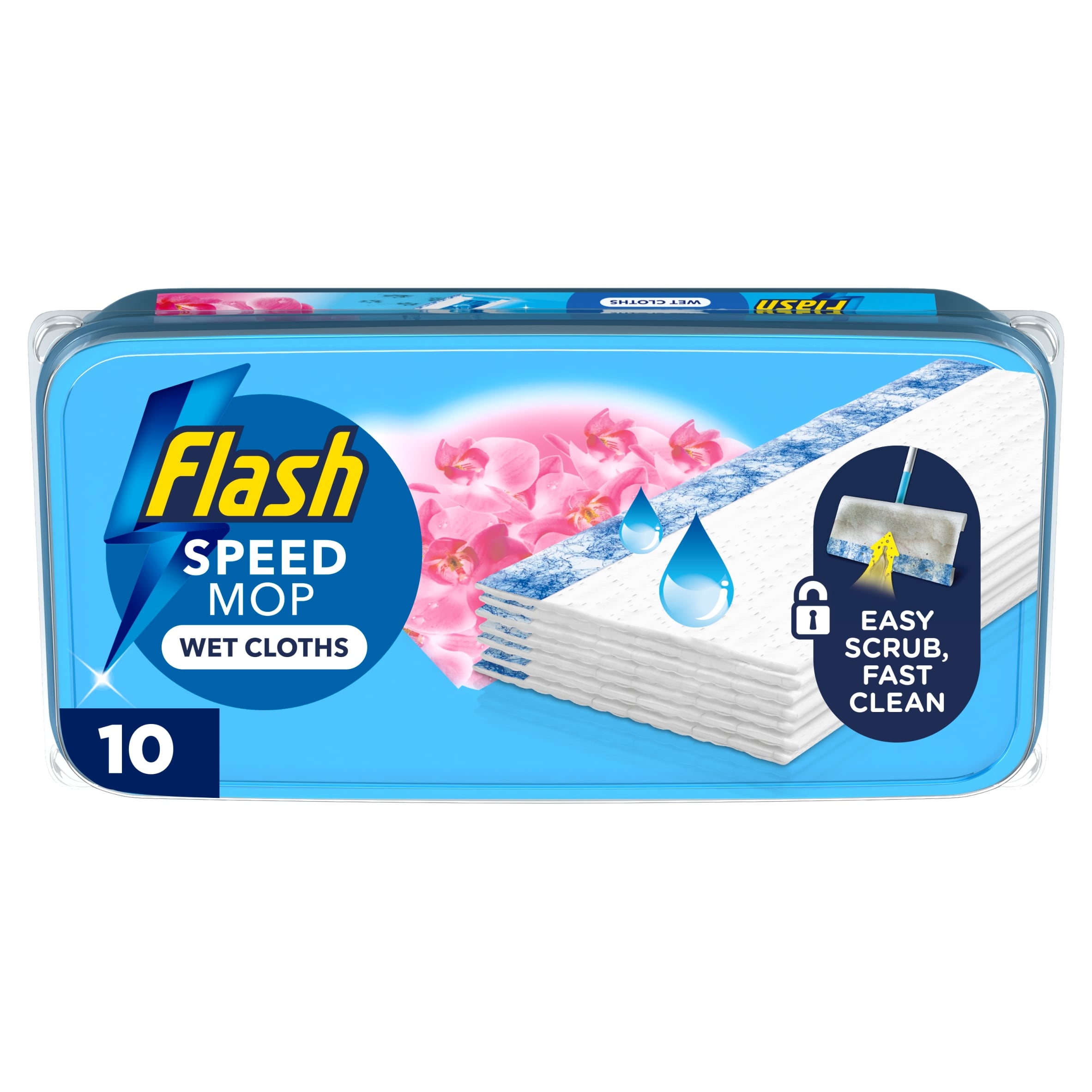 Flash Speed Mop Wet Cloth Multi-Surface Refills Wild Orchid