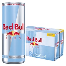 Red Bull Zero Energy Drink 8 x 250ml