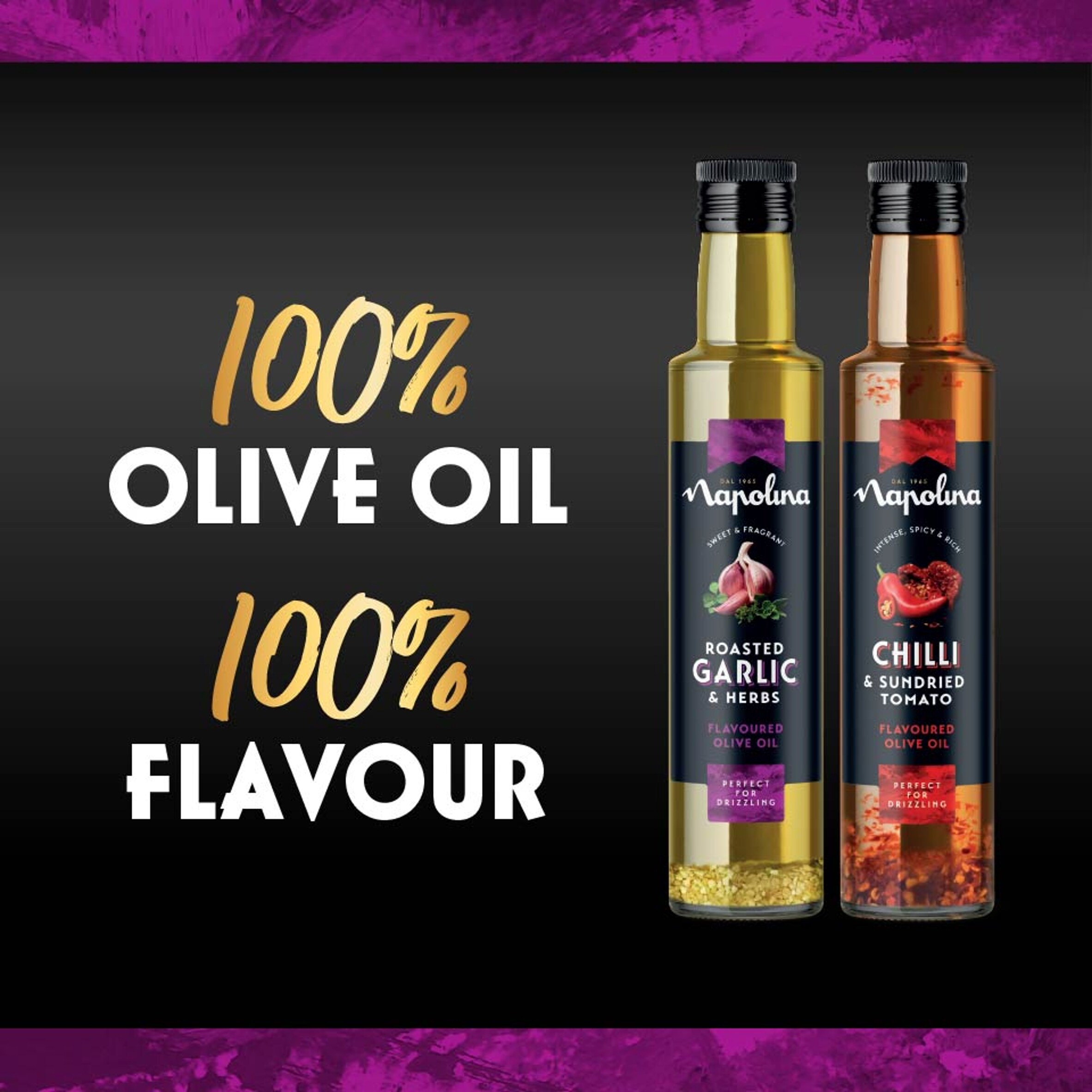 Napolina Roasted Garlic and Herbs Flavoured Olive Oil 250ml thumbnail 4