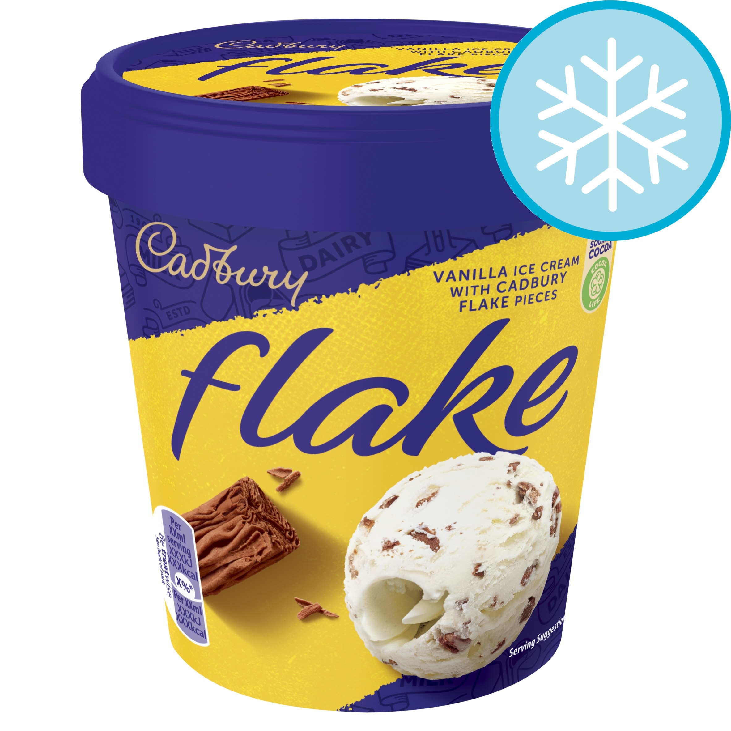 Cadbury Flake Vanilla Ice Cream with Cadbury Flake Pieces 425ml