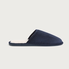 F&F Corduroy Mule Slippers in Navy