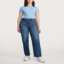 F&F Straight Jeans in Navy thumbnail 2