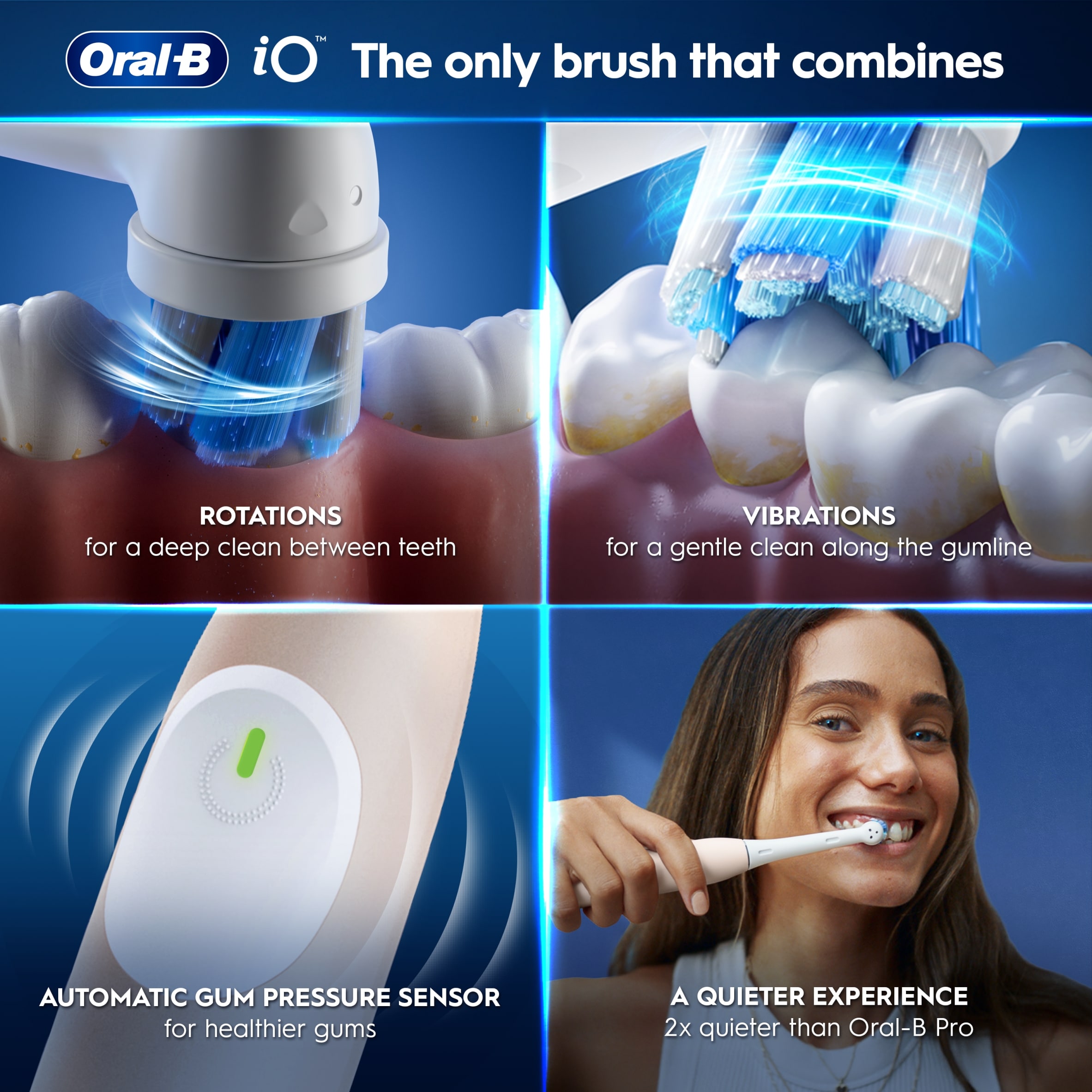 Oral-B iO Series 2 Clean & Care Pink Electric Toothbrush and Travel Case thumbnail 2