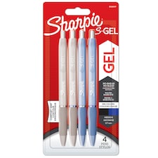 Sharpie S Gel Pens 4 Pack White & Blue