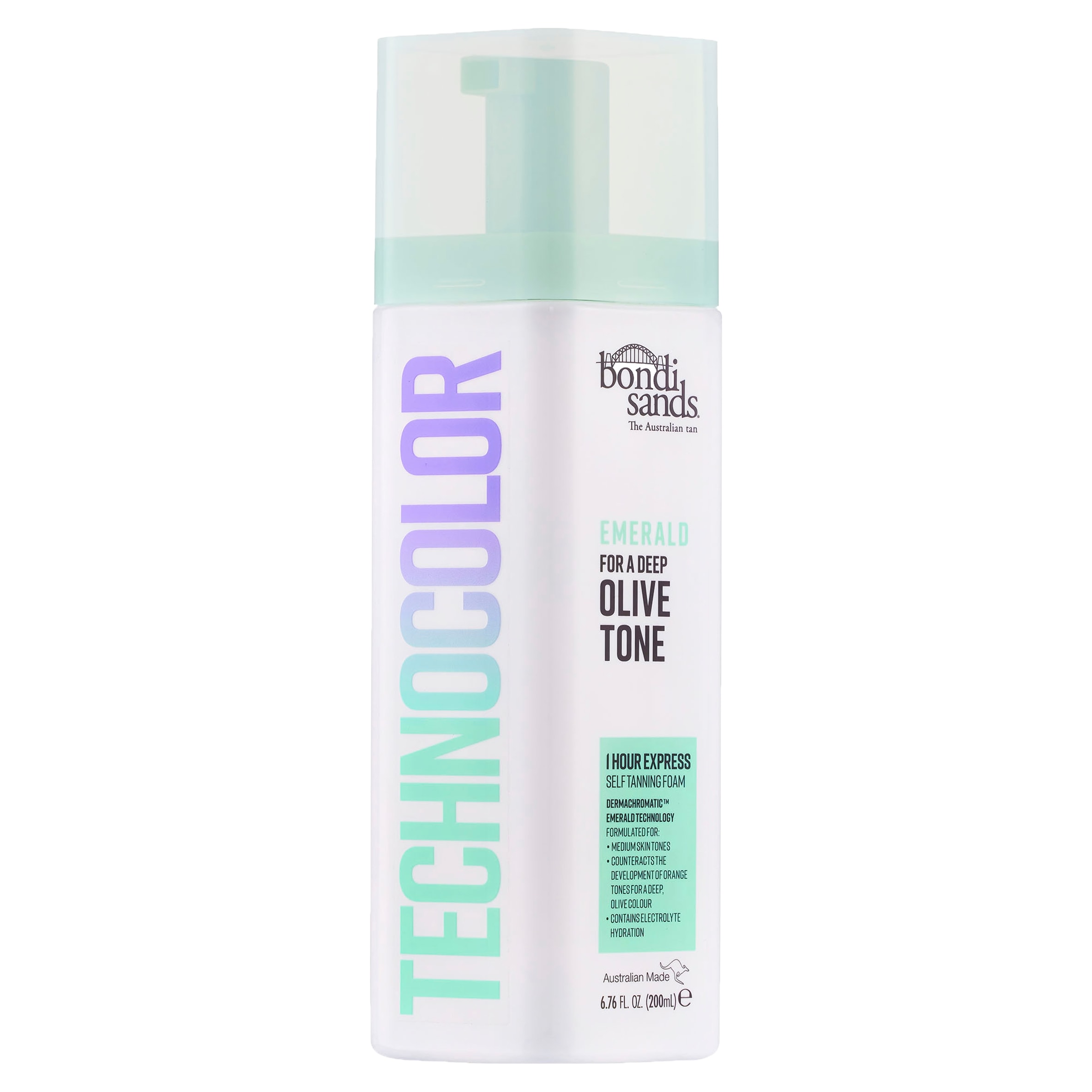 Bondi Sands Technocolor 1 Hour Express Self Tanning Foam Emerald 200Ml