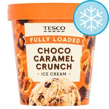 Tesco Fully Loaded Choco Caramel Crunch Ice Cream 425ml