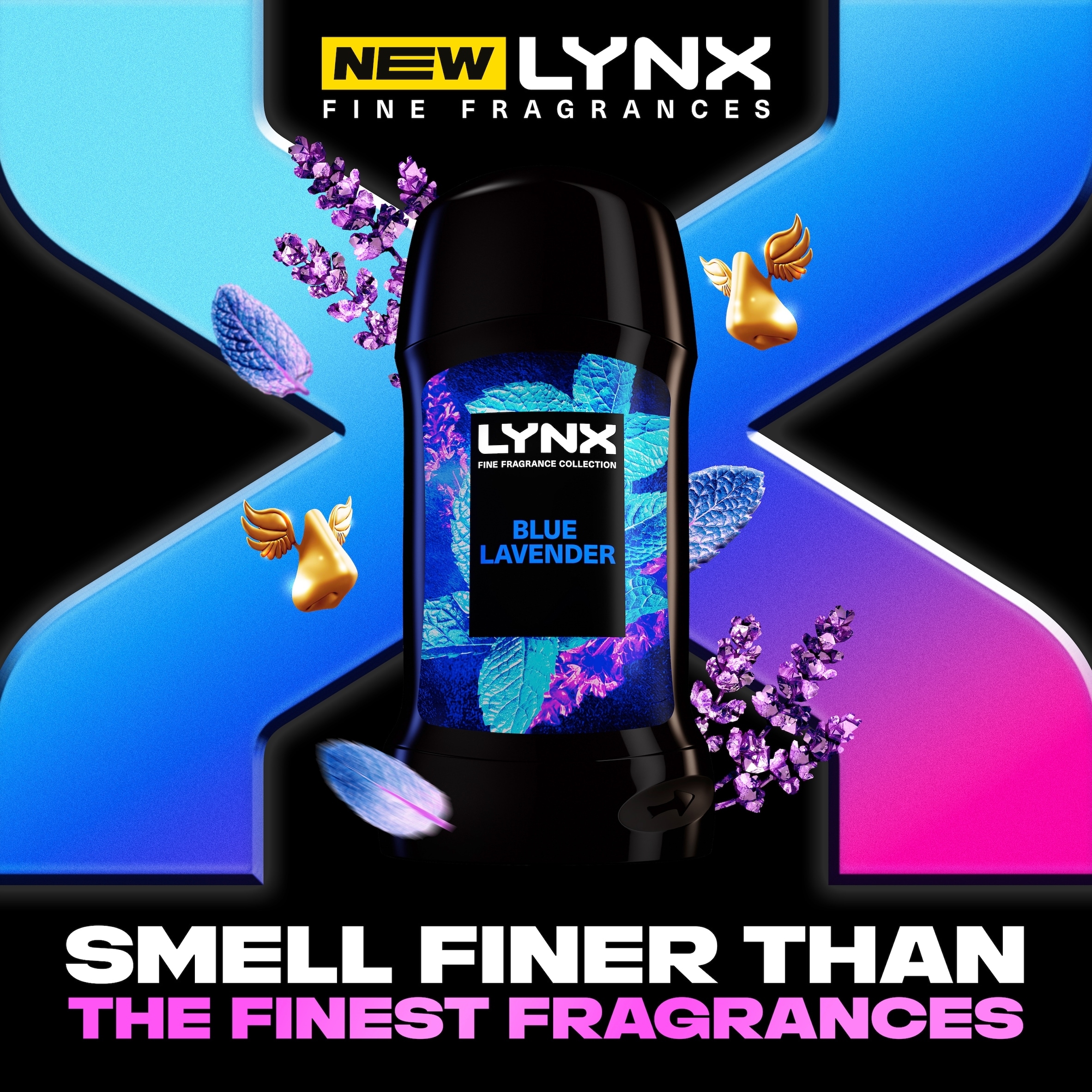 Lynx Fine Fragrance Blue Lavender Deodorant Stick 50ml thumbnail 2