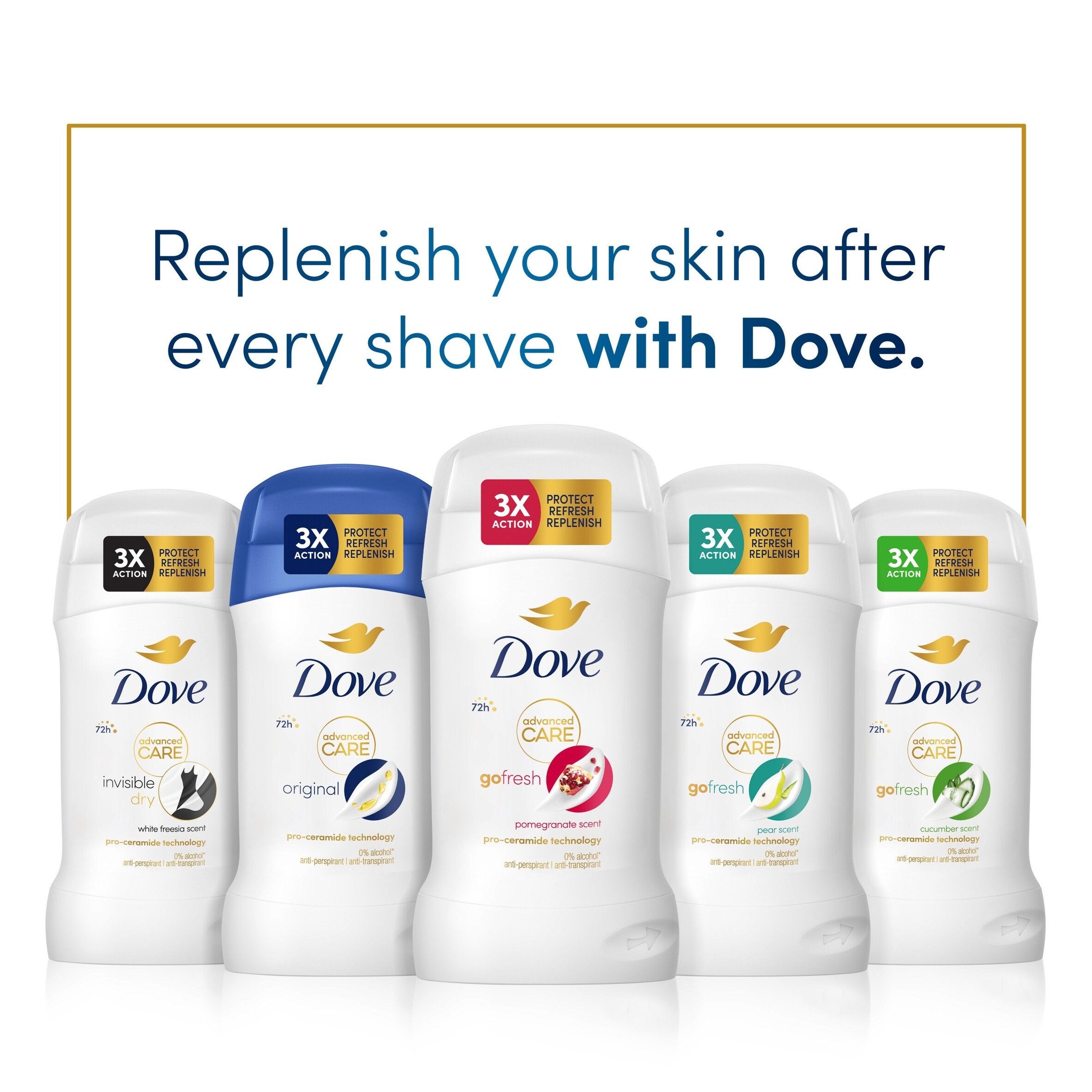 Dove Women Advanced Antiperspirant Deodorant Stick Original 50ml thumbnail 4
