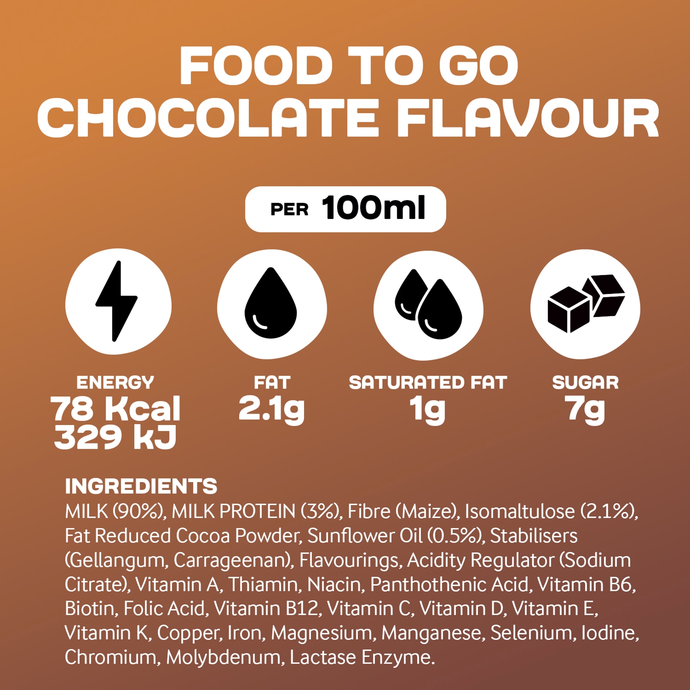 Arla Protein Food To Go Chocolate Caramel Flavoured Meal Replacement Shake 500ml thumbnail 4