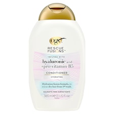 OGX Rescue Fusions Hyaluronic Acid +Pro-Vitamin B5 Conditioner 385ml
