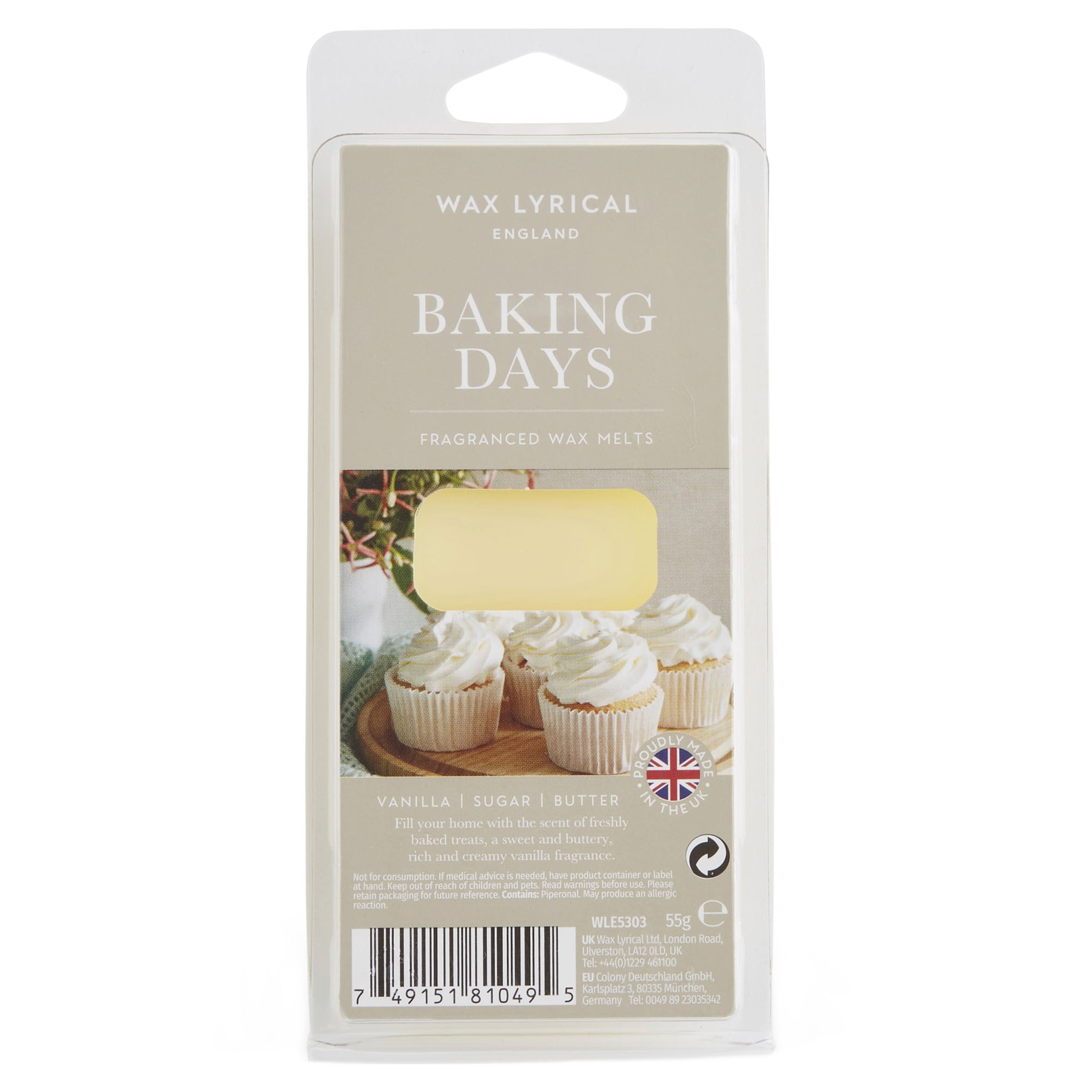 Wax Lyrical England Baking Days Wax Melt 55g