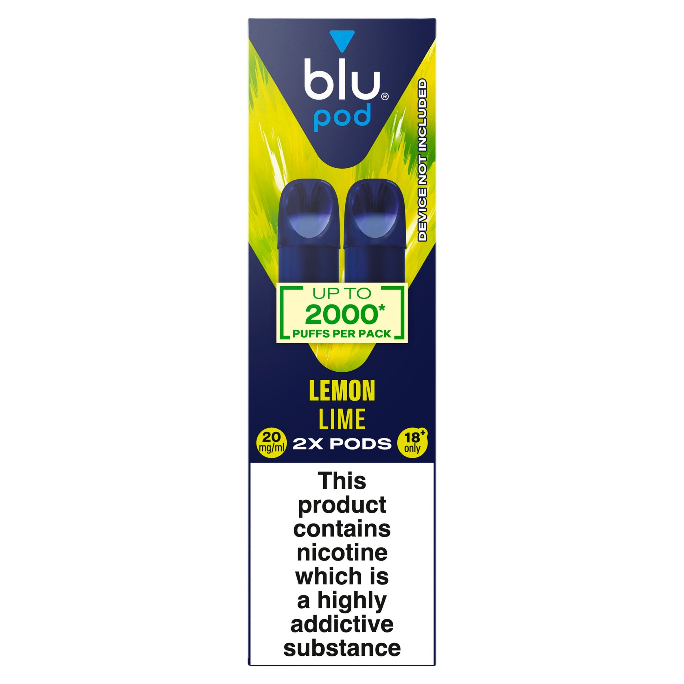 blu Pod Lemon Lime 20mg/ml 2x 2ml