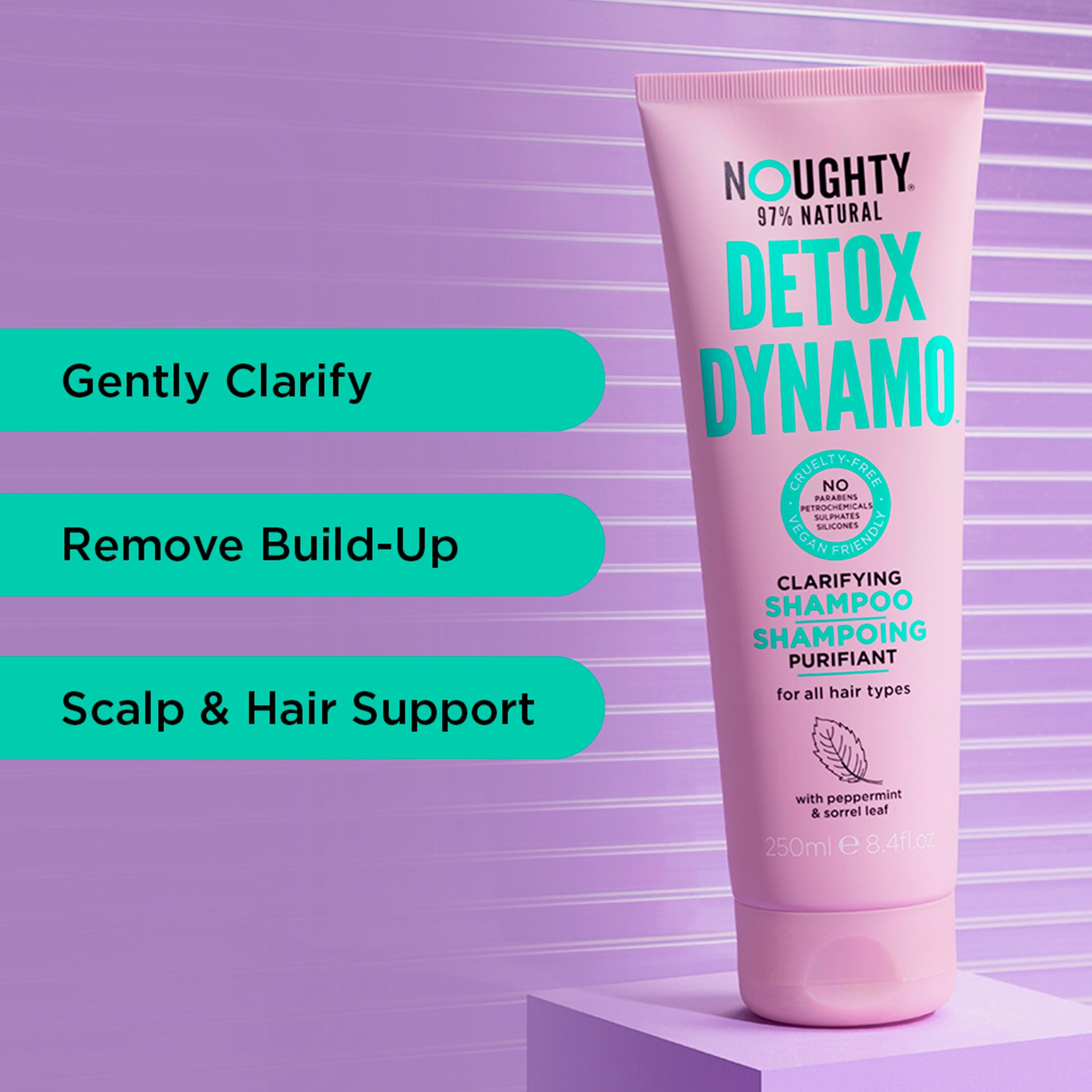 Noughty Detox Dynamo Clarifying Shampoo 250ml thumbnail 2